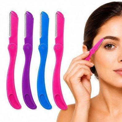 Augenbrauenformer Set, 4-teilig - mit Rasierer & Trimmer für präzise Brauen