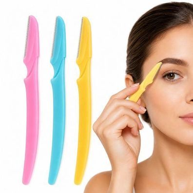 Augenbrauenformer: Trimmer und Rasierer, 3-teiliges Set