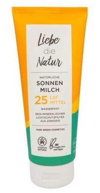 Sonnenmilch LSF 25 (200 ml) - Liebe die Natur