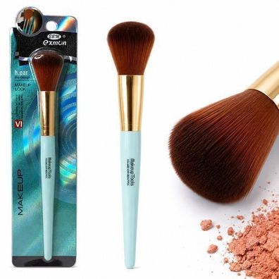 Make-up-Pinsel für Rouge, Bronzer, losen Puder und Mineral-Foundation, blau