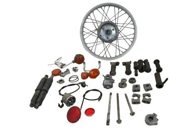 Simson S50 S51 Schwalbe Teile Konvolut BVF 16N1-9 Tacho Felge Stoßdämpfer
