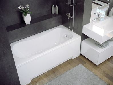Badewanne Rechteck Acryl Aria 140x70 Weiß | Ablauf & Füße GRATIS !