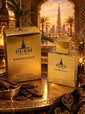 Dubai Perfumes Rashid Gold Eau de Parfum 100ml Men | Unisex Oriental Duft