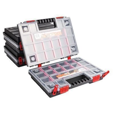 Sortimentskasten Kunststoff Sortimentsbox NORS14 DUO x3 Rot Sortierbox