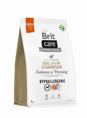 Brit Care Dog Show Champion Lachs & Hering 3kg - Trockenfutter für Hunde
