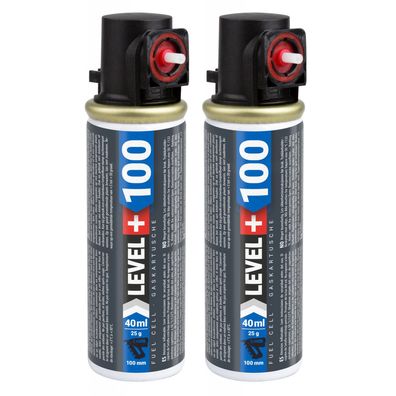 Gaskartusche 100mm, 40ml Ersatzgas für Nagler 2 St. Fuel Cell L+100