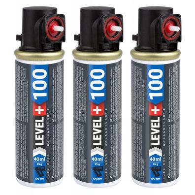 Gaskartusche 100mm, 40ml Ersatzgas für Nagler 3 St. Fuel Cell L+100