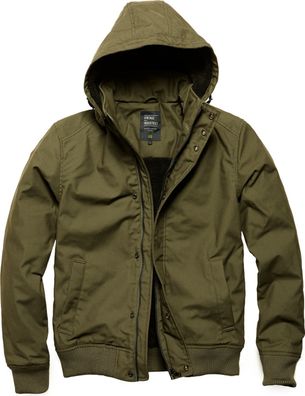 Vintage Industries Winterjacke Hudson Jacket Dark Olive
