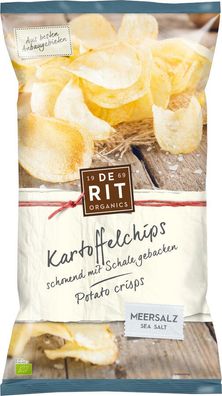 6x deRit Kartoffelchips Meersalz 125g