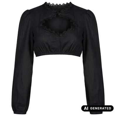 Dirndlbluse Lea schwarz