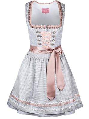 Krüger Dirndl Anella 50er Länge grau - Größe: 42