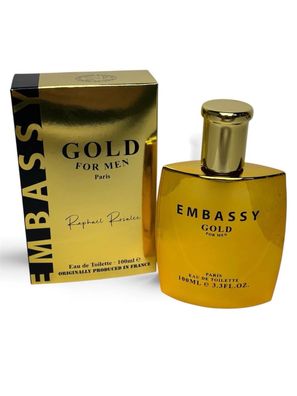 Eau de Toilette Herren Embassy GOLD homme 100ml EdT Raphael Rosalee Paris Parfüm