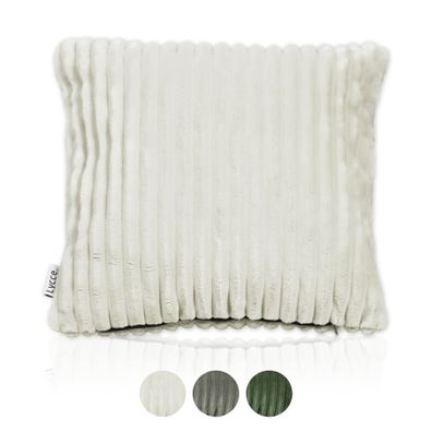 Lycce 2er set Kissenbezug aus trendigem Cordstoff (50 x 50 cm)