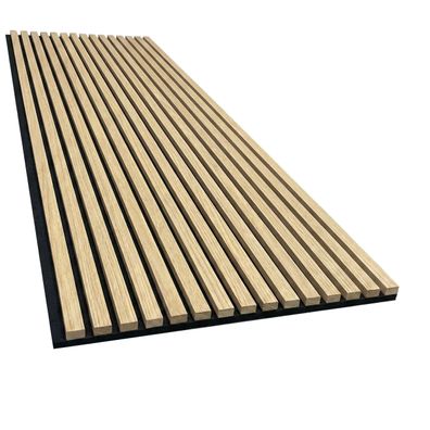 Akustikpaneel mit Holzfurnier in heller Eiche - 2700x600 mm - mit PET-Filz