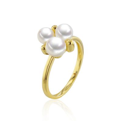 Luna-Pearls - 008.0656 - Ring - Damen - 750GG - Süßwasser-Zuchtperle