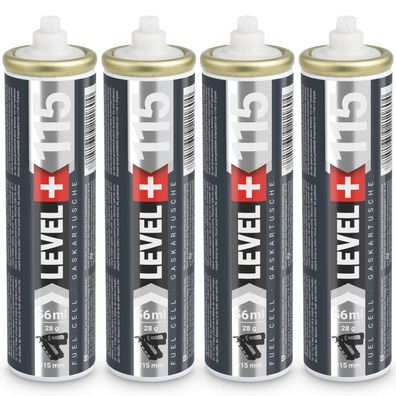 Gaskartuschen 115mm für Nagler 4 St. Fuel Cell Ersatzgas ca.1000 Schüsse L+115
