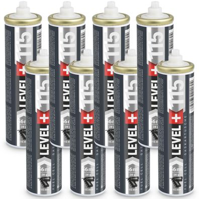 Gaskartuschen 115mm für Nagler 8 St. Fuel Cell Ersatzgas ca.1000 Schüsse L+115