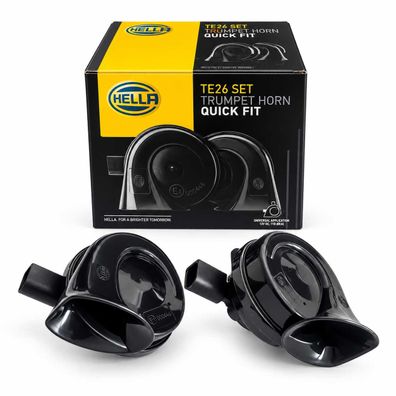 HELLA 3FH 012 010-021 Fanfaren-Set Hupe 12 V 110 dB für Audi SEAT Skoda VW
