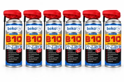 6x Beko TecLine B10 Universal Öl Spray Multifunktionsöl 400ml