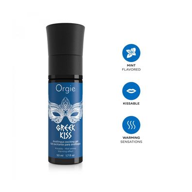 Greek Kiss - Stimulierendes Gel mit wärmender Wirkung - 2 fl oz/50 ml