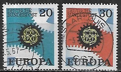 BRD gestempelt Michel-Nummer 533-534