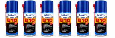 6x beko TecLine B10 Universal Öl Kriechöl Werkzeug Rasenmäher Kfz 150ml