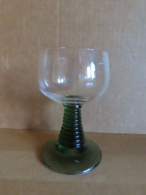 Weinglas Weingläser mit grünem Fuß Glas ca. 10,5 cm H 0,1l