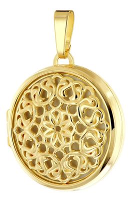 trendor Schmuck Damen Medaillon-Anhänger Silber 925 Vergoldet ? 22 mm 21993