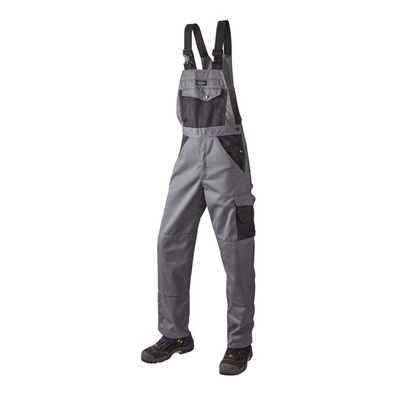 J.A.K. Latzhose Serie 9207 Grau Schwarz Größe 64 L 46/35 Arbeitshose 920750B116
