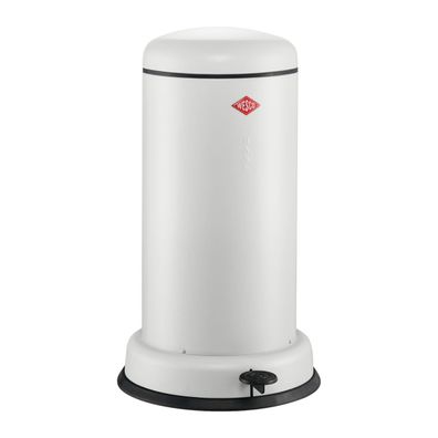 Wesco Baseboy Treteimer 20 L Weiß matt Stahlblech mit Dämpfer 134531-74