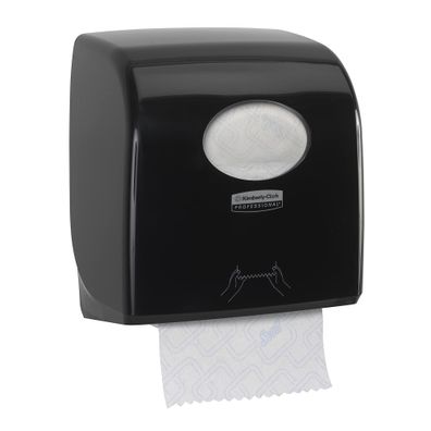 Aquarius Slimroll Rollenhandtuchspender 7956 Schwarz für Papierhandtücher
