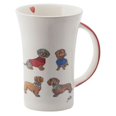 Mila Design, Kaffeetassen, Mila, Tassen, Dackelfreunde Große Tasse