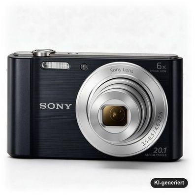 Sony Cyber-shot DSC-W810 Kompaktkamera 20,1 MP, 6-fach optischer Zoom, 720p HD-V