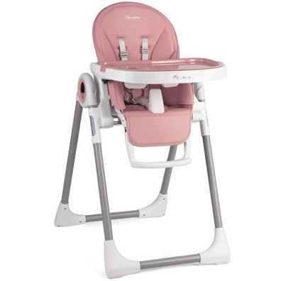 Nukido Belo rosa Hochstuhl mit Tisch
