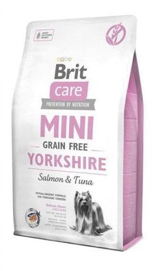 Brit Care Mini Yorkshire Grain-Free Trockenfutter Lachs & Thunfisch Hunde 2kg