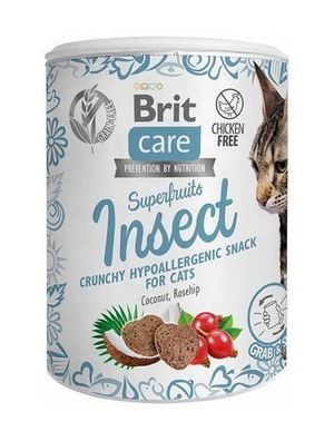 Brit Care Cat Snack Superfruits Insect Hypoallergenic 100g