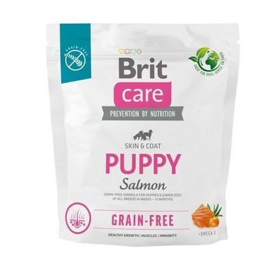 Brit Care Grain-Free Puppy Salmon & Potato 1kg – Hundefutter für Welpen aller Rassen