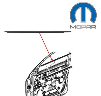 Fensterschtleiste vorne außen links RAM 1500 Crew Cab (Gen.4) Mopar