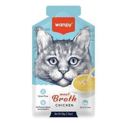 WANPY für Katzen „Meat Broth Chicken“ 50 g Hühnerbrühe