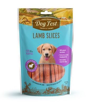 Dog Fest Leckerli für Welpen „Lamb Slices“ 90 g