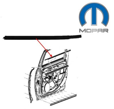 Fensterschtleiste hinten außen links RAM 1500 Crew Cab (Gen.4) Mopar