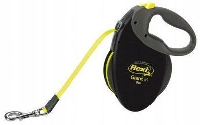FLEXI GIANT NEON automatische Hundeleine, M-Band, 8 m