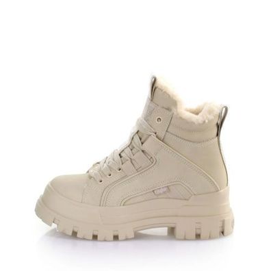 Buffalo Aspha Nc Mid Warm - Beige Kunstleder