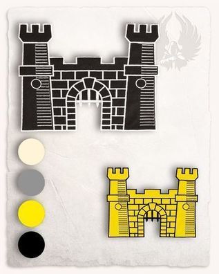 Burg Bügelmotiv Restposten