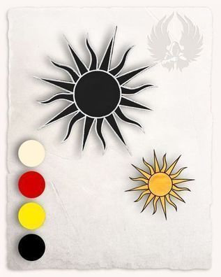 Sonne Bügelmotiv Restposten