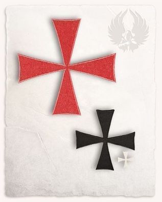 Templerkreuz Bügelmotiv Restposten