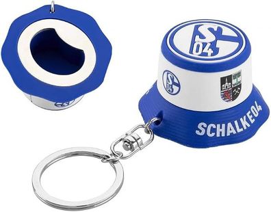FC Schalke 04 Schlüsselanhänger Anglerhut mit Flaschenöffner 4251153882838