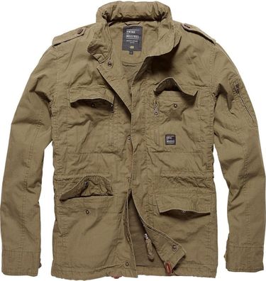 Vintage Industries Übergangsjacke Parka Cranford Jacket Dark Khaki