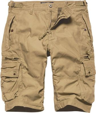 Vintage Industries Cargoshorts Gandor Shorts Dark Khaki