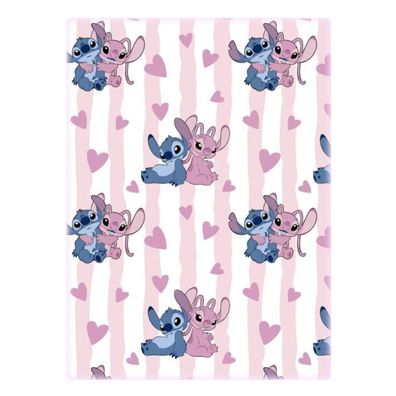 Disney Stitch Flanelldecke 110 × 150 cm für Sofa Bett Kinderzimmer und gemütliche